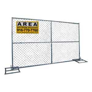 Penalized Temporary Fence in Rancho Cordova, CA