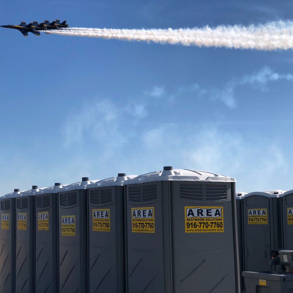 Portable restrooms by Area Portable Services in Rancho Cordova, CA